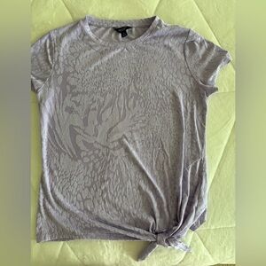 VeraWang Light Purple Tie T-Shirt size M